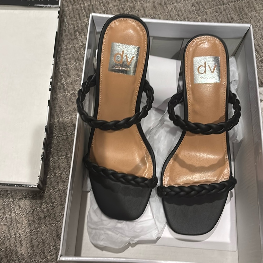 Dolce Vita black braided heels size 6.5